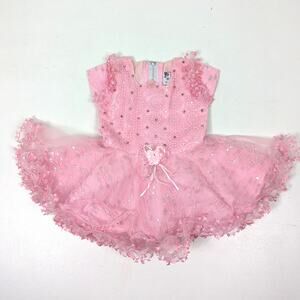 Dress Girls Size 18m Pink Party Sequin Twirly